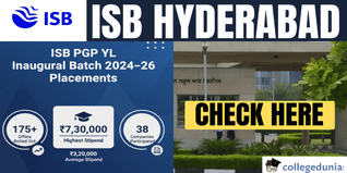 ISB PGP YL Inaugural Batch 2024–26 Records 175+ Offers, ₹7.3L Highest Package; Check Details Here